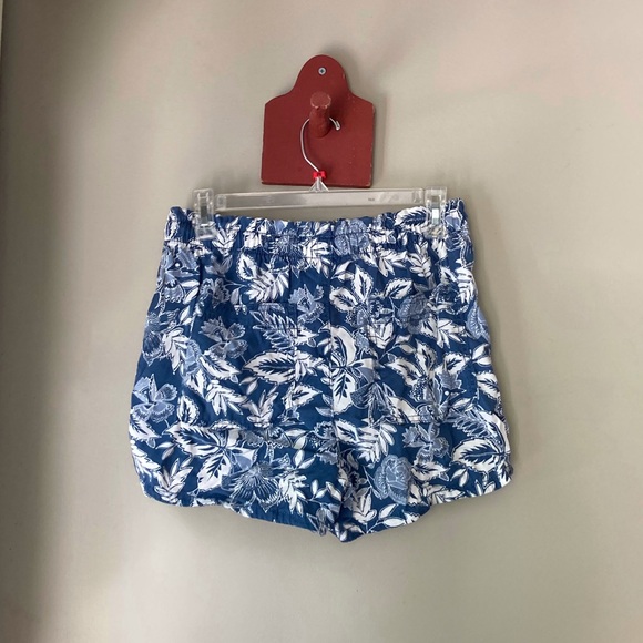 American Eagle Blue & White Floral Drawstring Shorts M - Picture 4 of 6